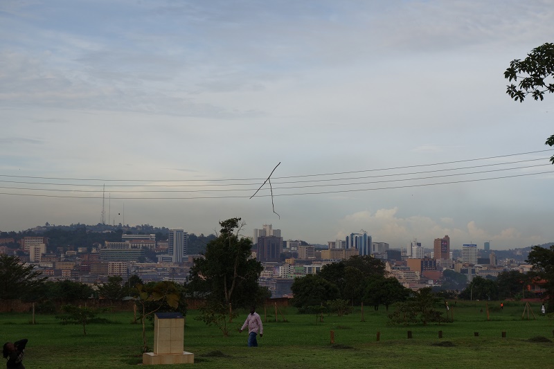 Der Blick auf Kampala.