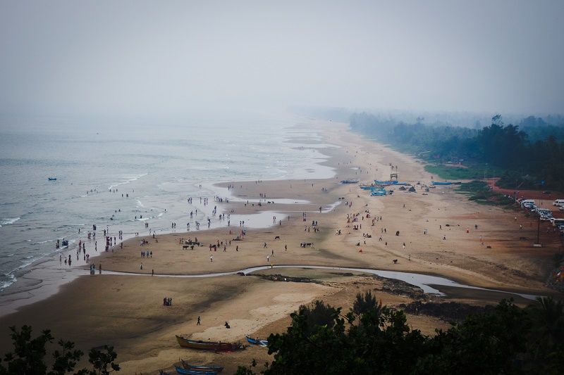 Blick auf Gokarna Beach. 